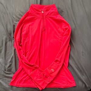 ALO Yoga Hot Pink Long Sleeve Quarter Zip